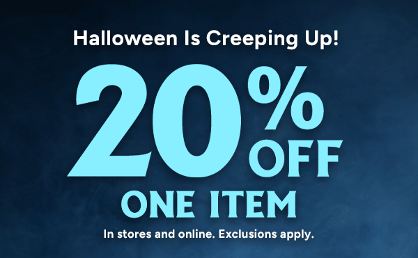 20% Off one item