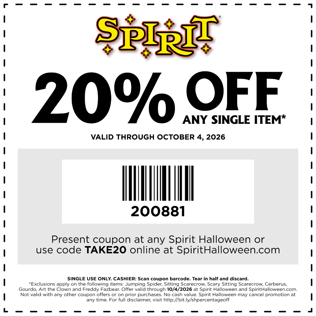 20% off 1 item in store coupon