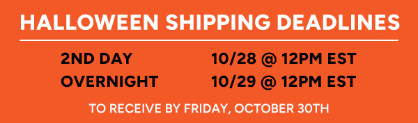 Halloween Shipping Deadlines