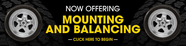 JEGS Now Offering Mounting and Balancing - Click Here to Begin