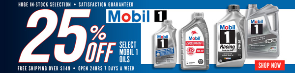 Save up to 25% on Select Mobil 1 Oil