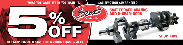 Save 5% on Scat Forged Cranks and H-Beam Rods