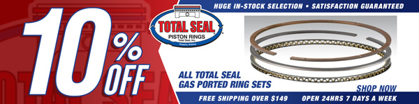 Save 10% on Gas Ported Total Seal Ring Sets
