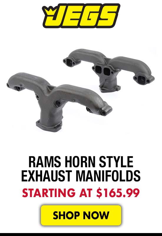 JEGS Rams Horn Style Exhaust Manifolds - Starting at $165.99