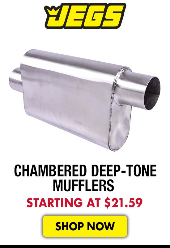 JEGS Chambered Deep-Tone Mufflers - Starting at $21.59
