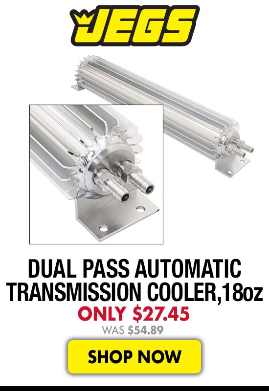 JEGS Dual Pass Automatic Transmission Cooler - 18 Ounce - Only $27.45 Was $54.89