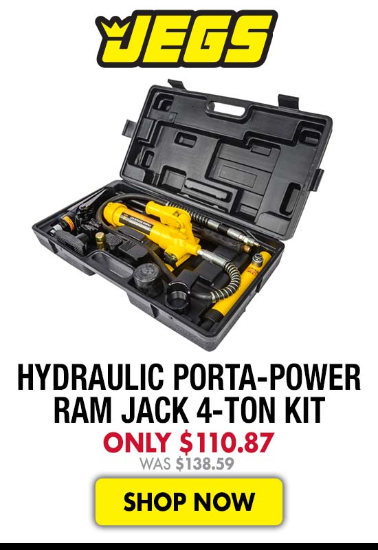 JEGS 4-Ton Hydraulic Porta-Power Ram Jack Kit - Now $110.87 Was $138.59