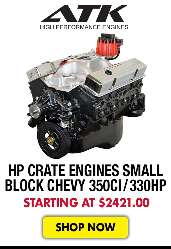 ATK HP Crate Engines Small Block Chevy 350ci / 330HP - Starting at $2,421.00