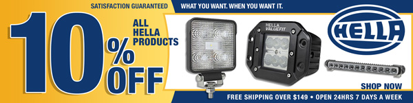 Save 10% off All Hella Products