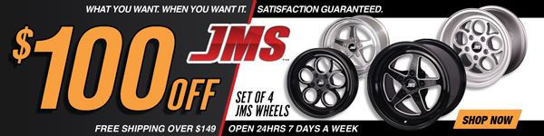 Save $100 on a Set of JMS Wheels and 8% on all other JMS Electronic Products