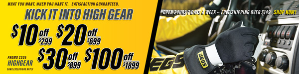 Save $10 Off $299, $20 Off $699, $30 Off $899, $100 Off $1,899 Orders - Promo Code: HIGHGEAR
