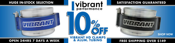 Save 10% on Vibrant Fittings and Hose