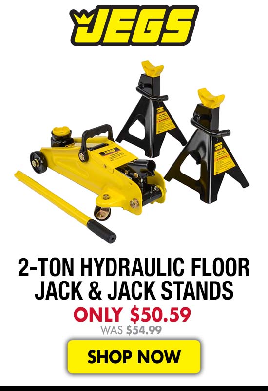 JEGS 2-Ton Hydraulic Floor Jack & Jack Stands - Only $50.59 Was $54.99