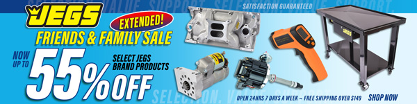 Extended JEGS Friends & Family Sale - Now Up to 55% off Select JEGS Brand Products