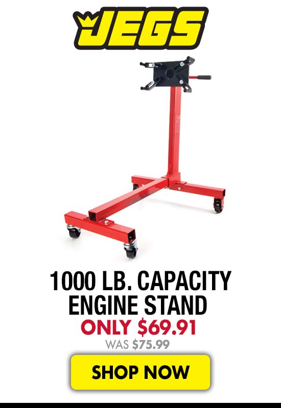 JEGS 1000 lb. Capacity Engine Stand - Only $69.91 Was $75.99
