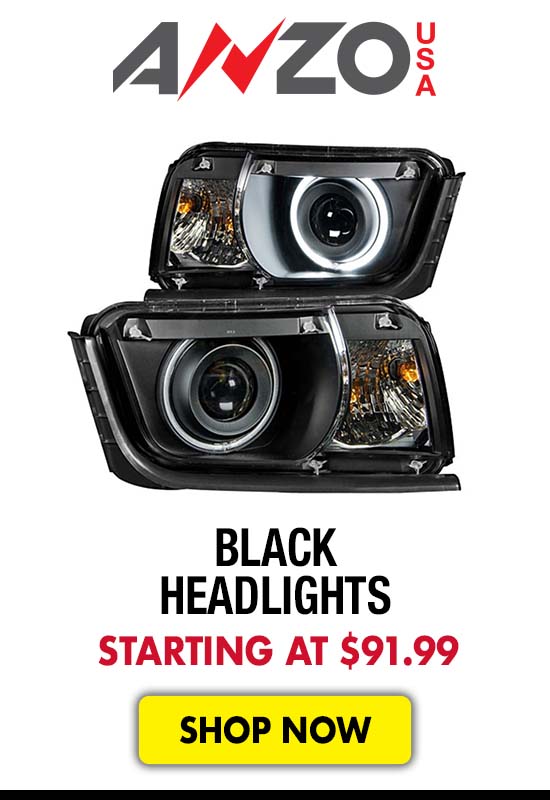 Anzo Black Headlights - Starting at $91.99