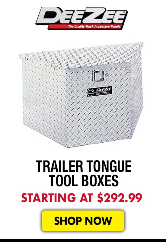 Dee Zee Trailer Tongue Tool Boxes - Starting at $292.99