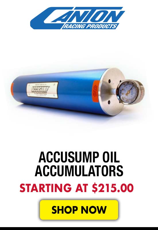 Canton Racing Accusump Oil Accumulators - Starting at $215.00