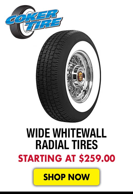 Coker Wide Whitewall Radial Tires - Starting at $259.00