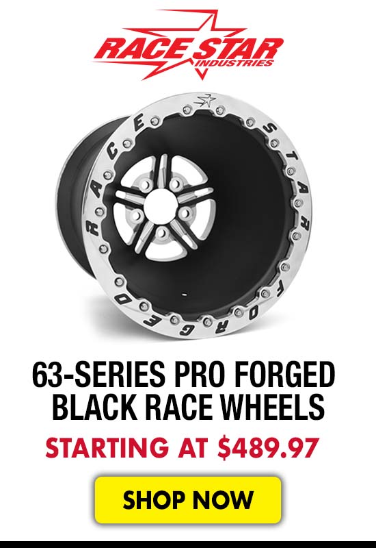 RaceStar 63-Series Pro Forged Black & Machined Race Wheels - Starting at $489.97