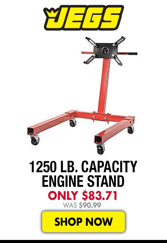 JEGS 1250 lb. Capacity Engine Stand - Now $83.71 Was $90.99