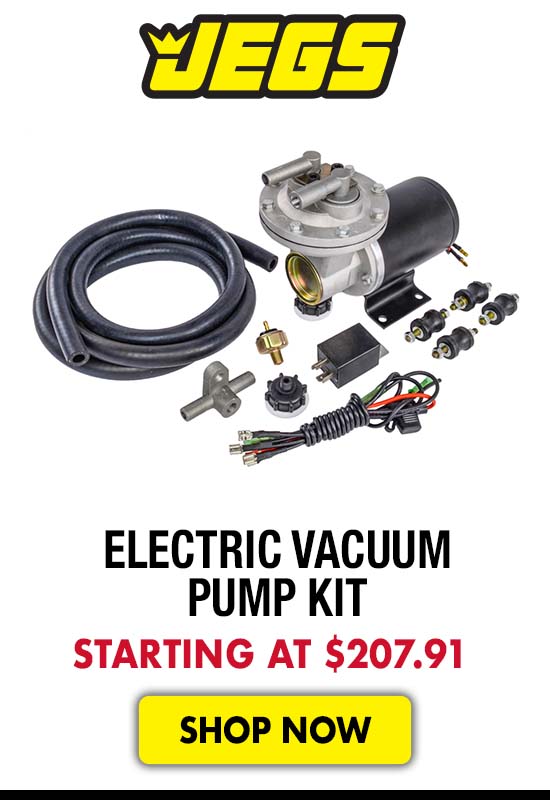 JEGS Electric Vacuum Pump Kit - Starting at $207.91