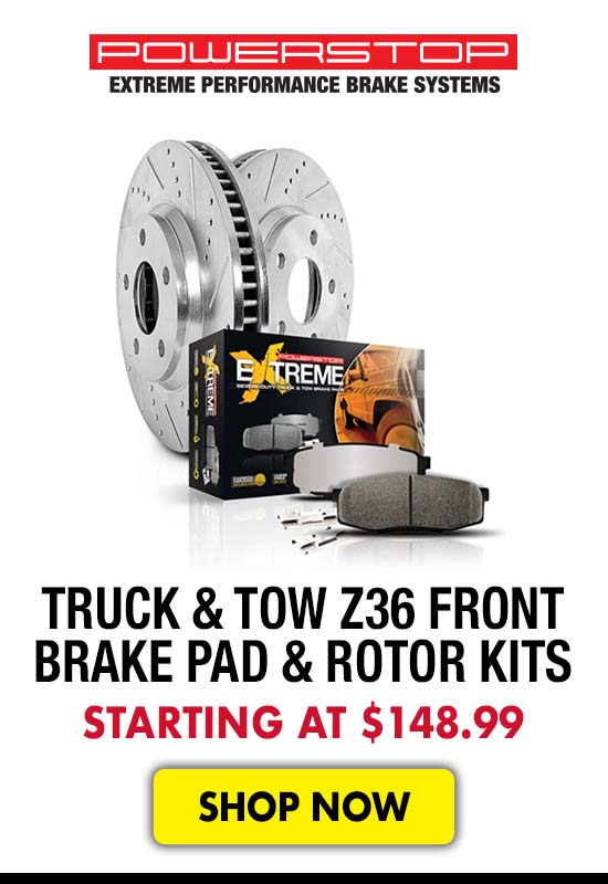 Power Stop Truck & Tow Z36 Front Brake Pad & Rotor Kits - Starting at $148.99