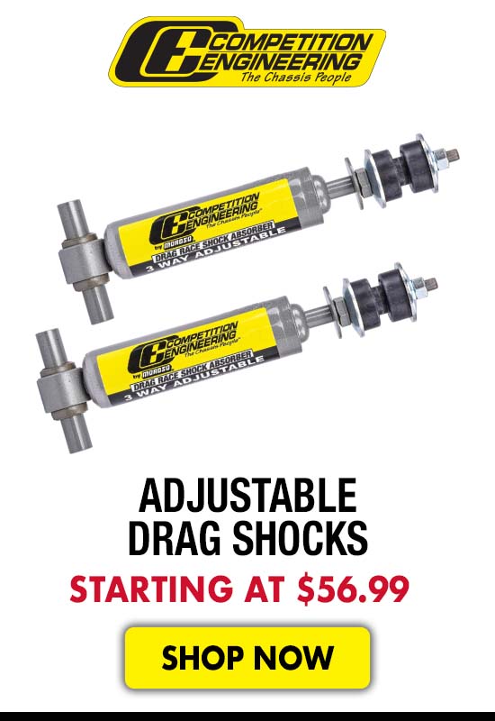 Competition Engineering Adjustable Drag Shocks - Starting at $56.99