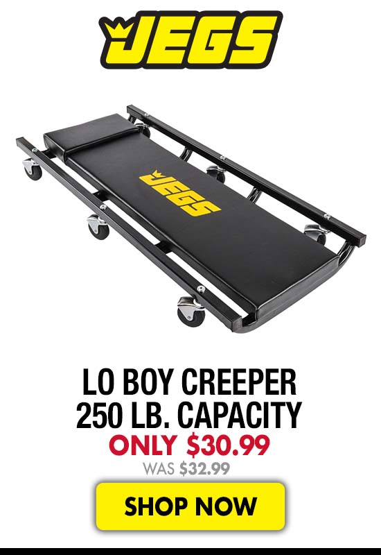 JEGS Lo Boy Creeper 250 lb. Capacity - Now $30.99 Was $32.99