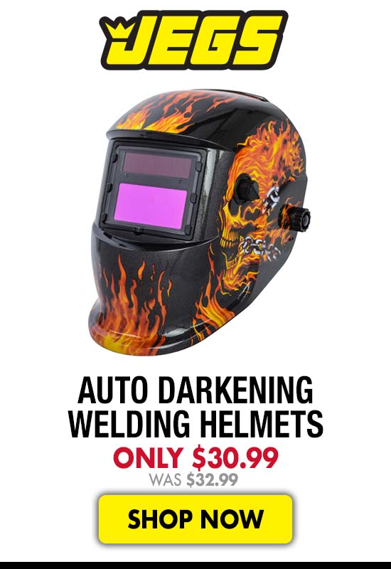 JEGS Auto Darkening Adjustable Welding Helmets - Now $30.99 Was $32.99