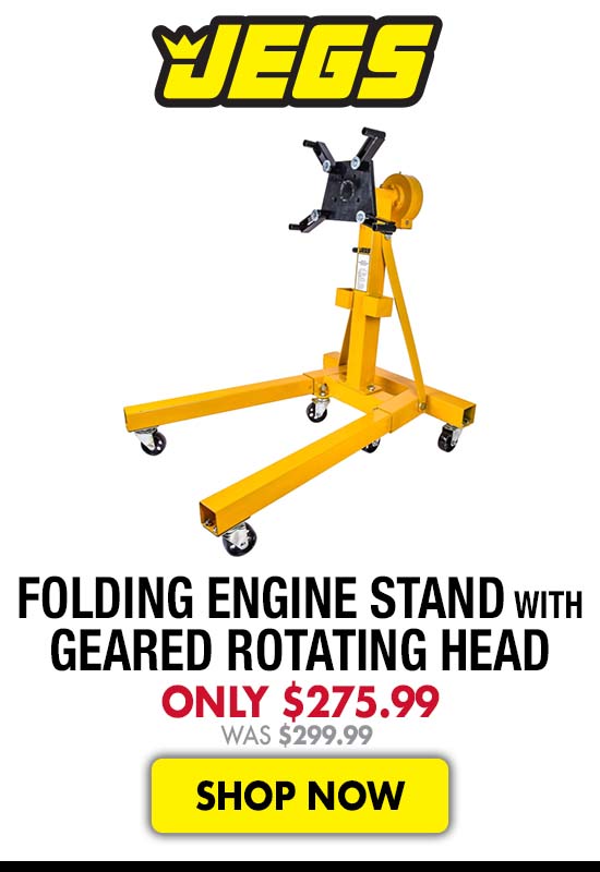 JEGS Folding Engine Stand with Geared Rotating Head - Now $275.99 Was $299.99