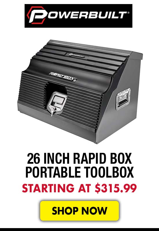 Powerbuilt 26 inch Rapid Box Portable Toolbox - Starting at $315.99