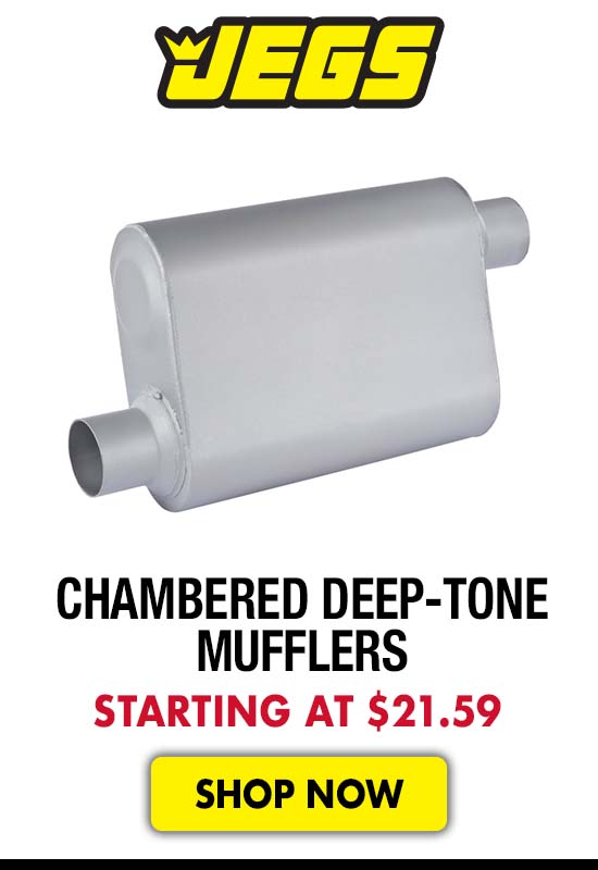 JEGS Chambered Deep-Tone Mufflers - Starting at $21.59