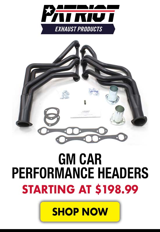 Patriot GM Car Performance Headers - Starting at $198.99