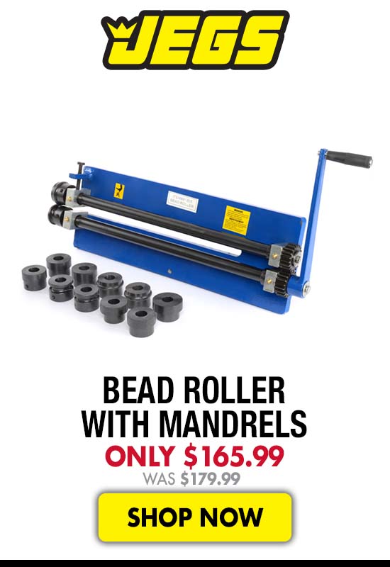JEGS Bead Roller with Mandrels - Now $165.99 Was $179.99