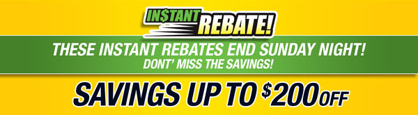 Instant Rebates