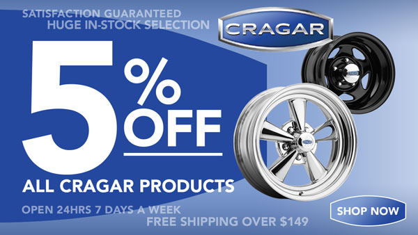 Save 5% on ALL Cragar Wheels
