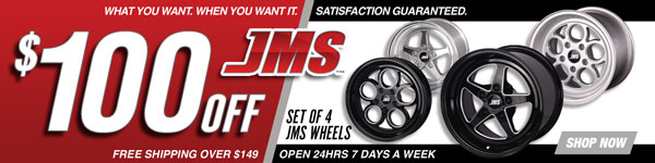 Save $100 on a Set of JMS Wheels and 8% on all other JMS Electronic Products
