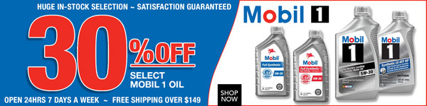 Save up to 30% on Select Mobil 1 Oil