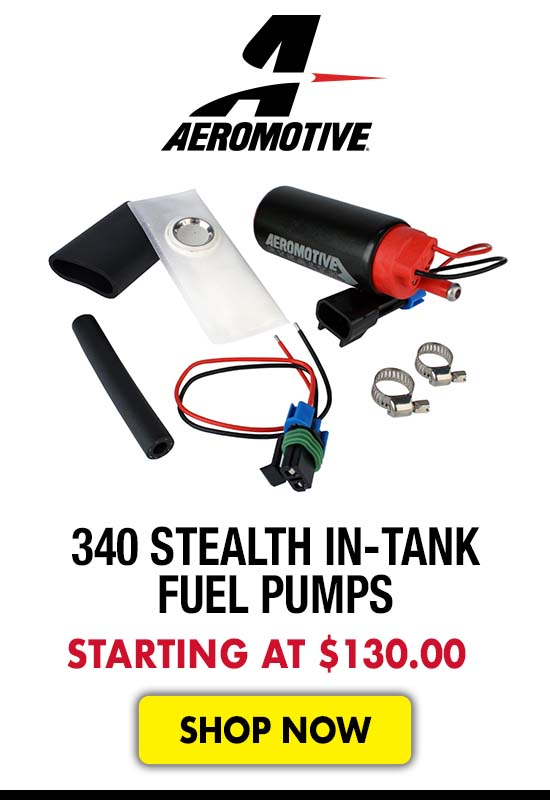 Aeromotive 340 Stealth In-Tank Fuel Pumps - Starting at $130.00