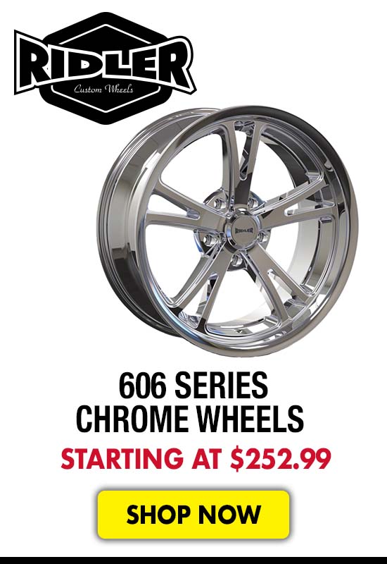 Ridler 606 Series Chrome Wheels - Starting at $252.99