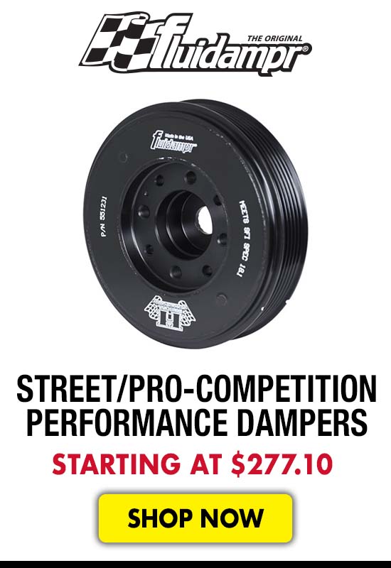 Fluidampr Street to Pro-Competition Performance Dampers - Starting at $277.10