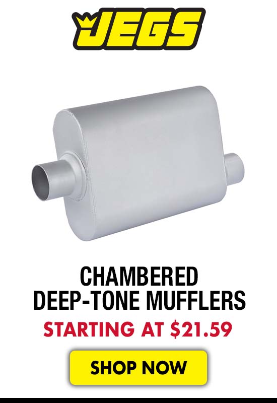 JEGS Chambered Deep-Tone Mufflers - Starting at $21.59