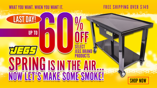 Spring is in the Air - JEGS Save Up to 60% off Select JEGS Brand Products
