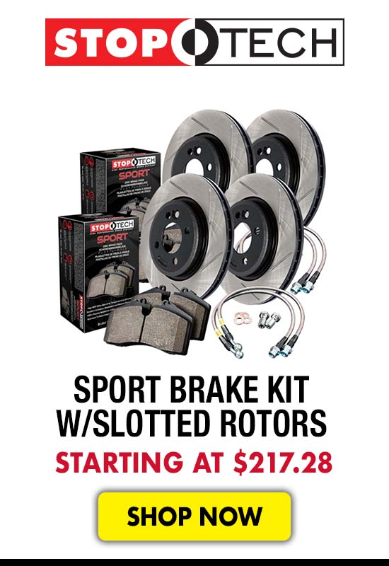 StopTech Sport Brake Kit w/Slotted Rotors - Starting at $217.28