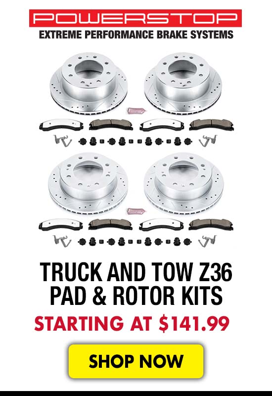 Power Stop Truck and Tow Z36 Complete Pad & Rotor Kits - Starting at $141.99