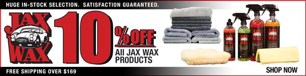 Save 10% off all Jax Wax Products