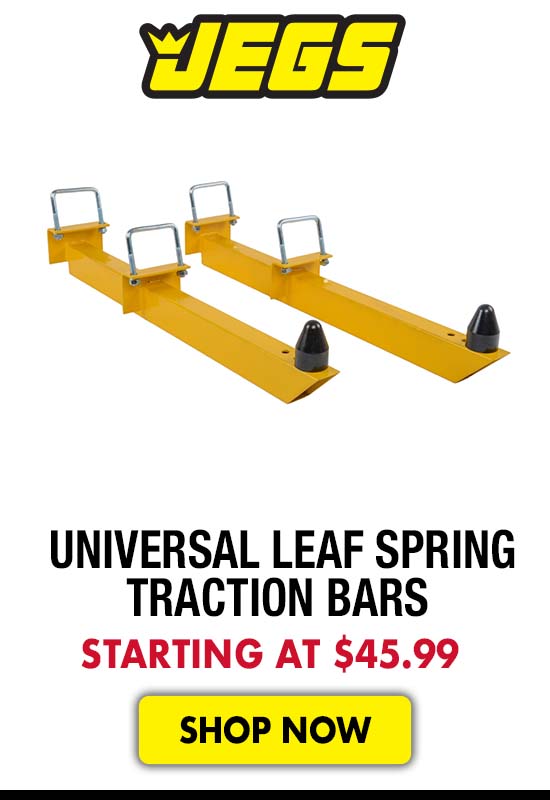 JEGS Universal Leaf Spring Traction Bars - Starting at $45.99