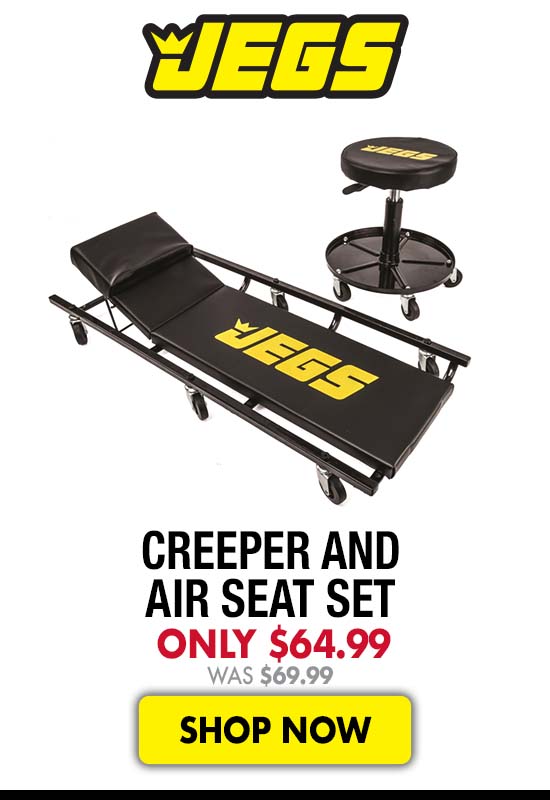 JEGS Creeper and Air Seat Set - Now $64.99 Was $69.99