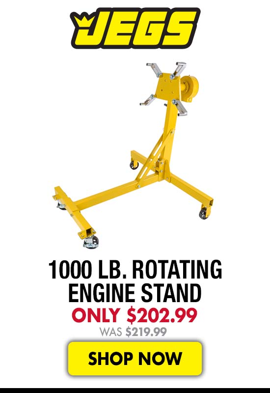 JEGS 1000 lb. Rotating Engine Stand - Now $202.99 Was $219.99